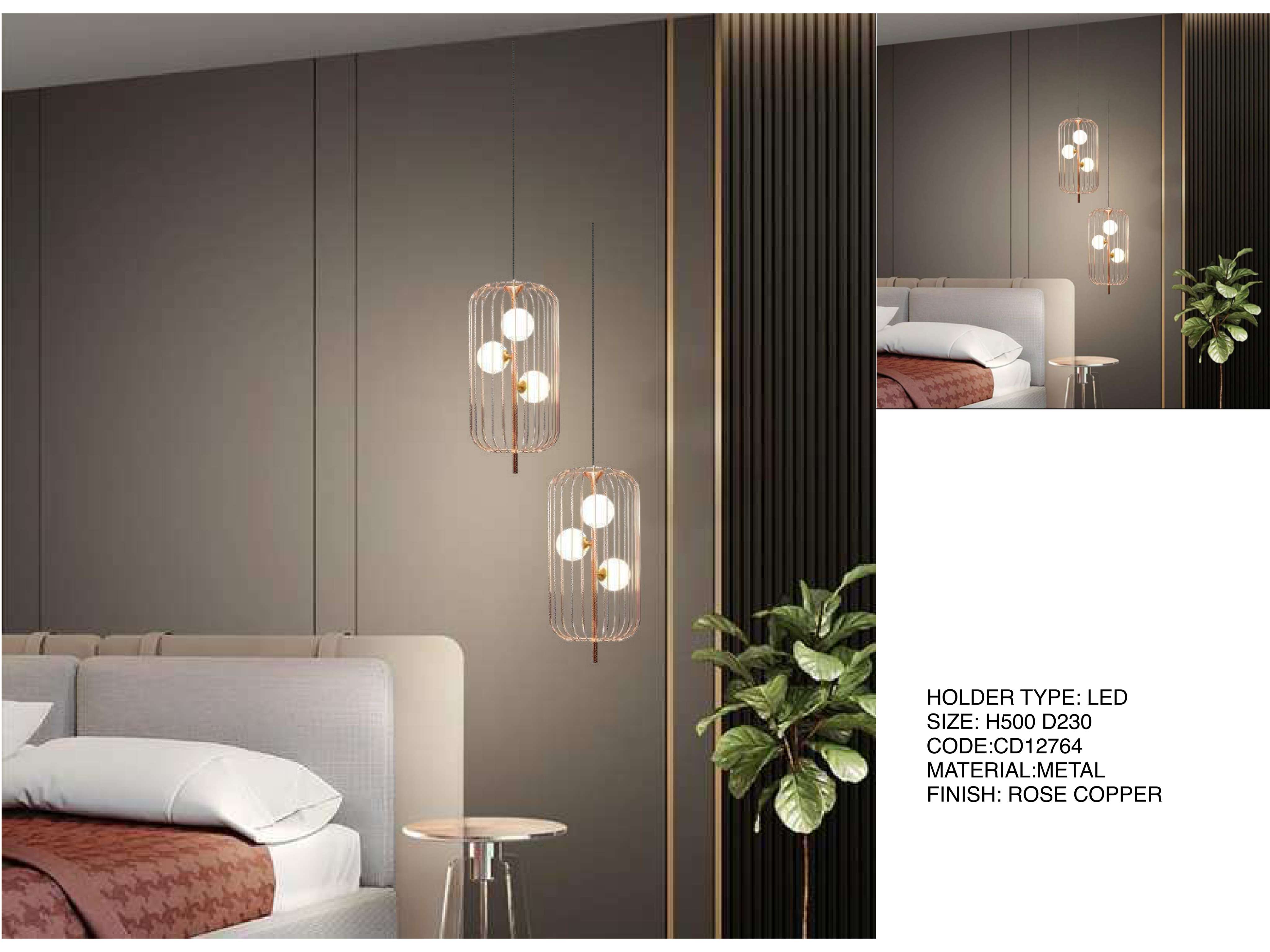 Beyond Lights - Rose Copper Pendant- LCHL